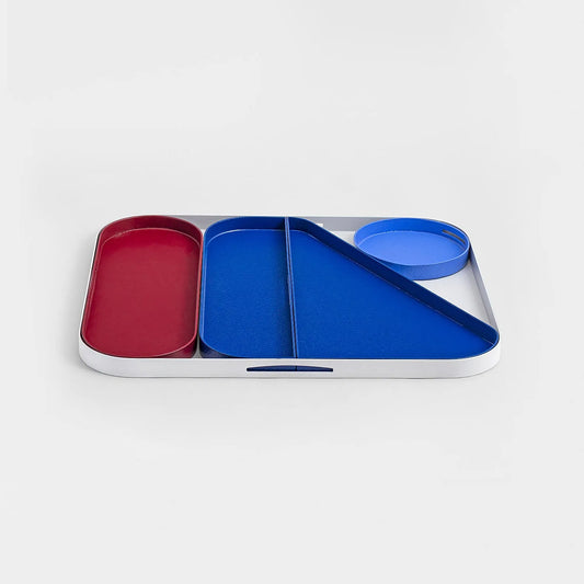 Jigsaw Desk Organizer Blue