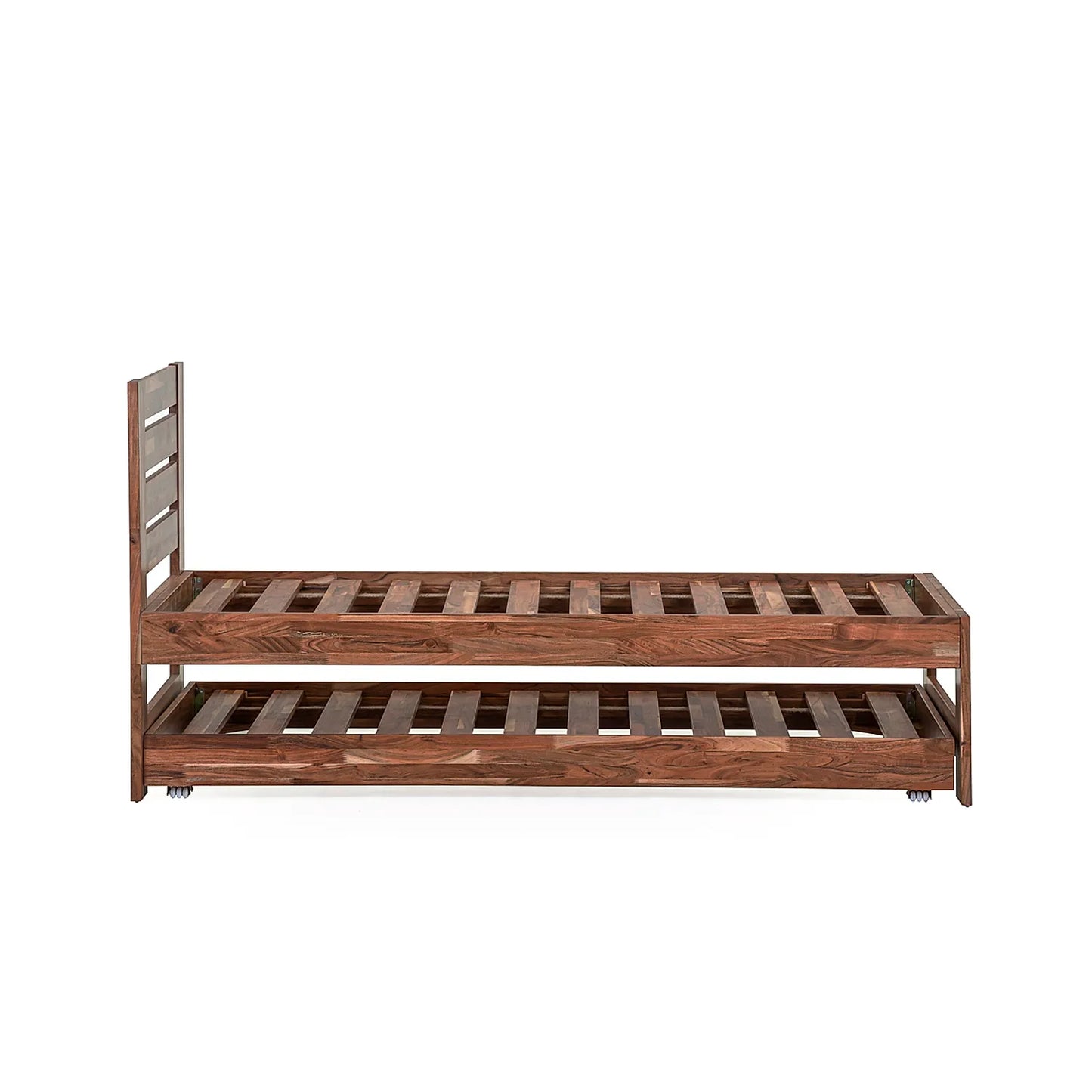 Boston Wooden Trundle Single Bed in Natural Finish