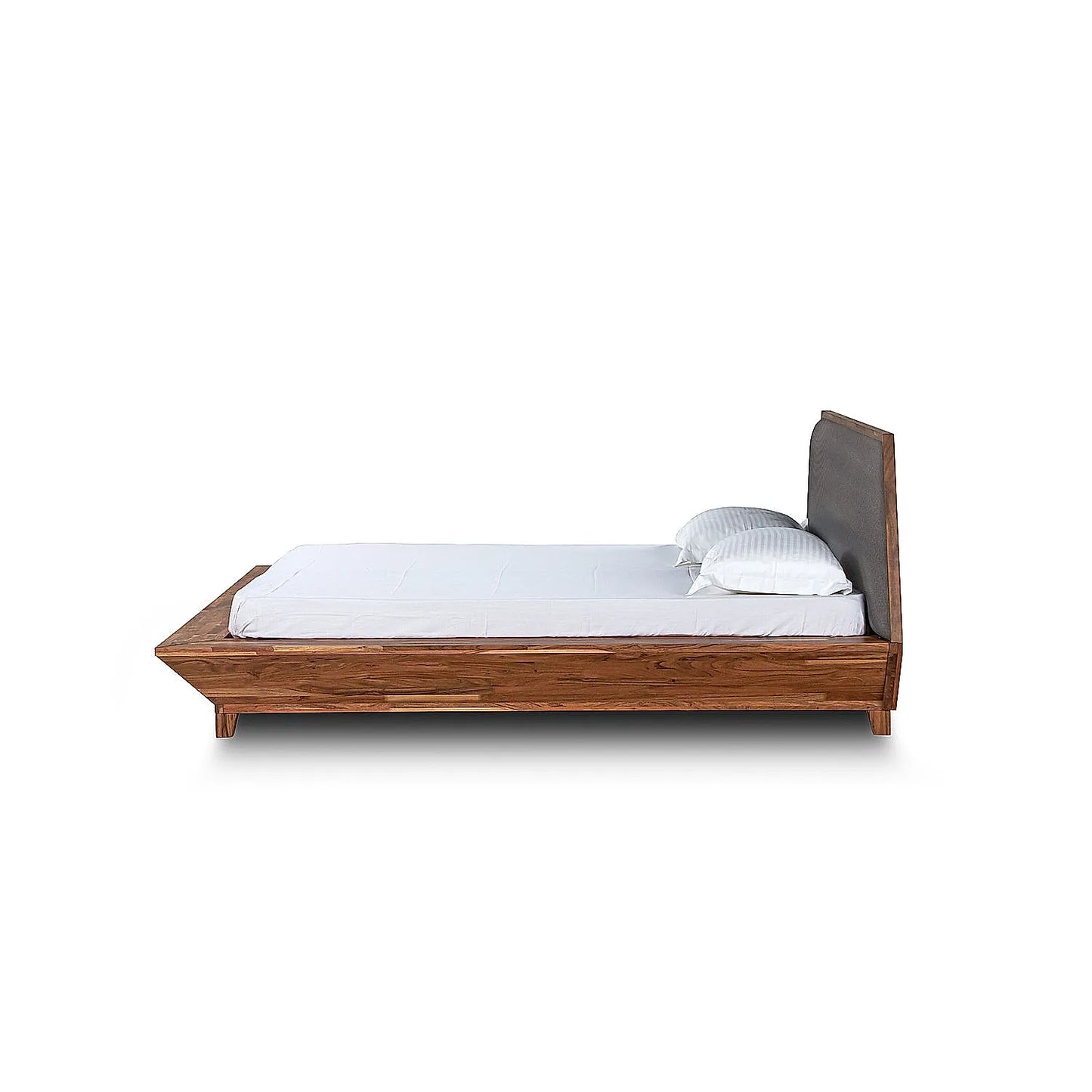 Avan Wooden King Size Bed in Natural Finish