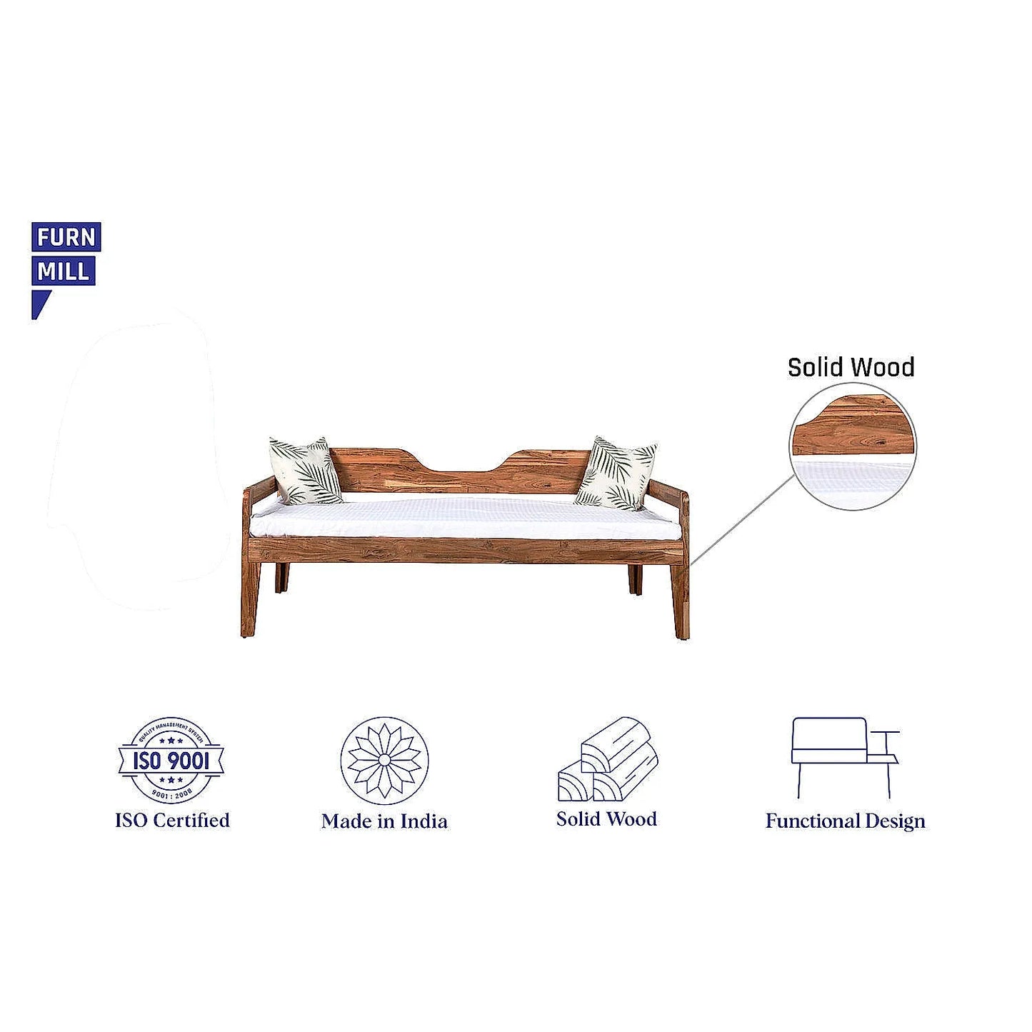 Greece Wooden Day Bed