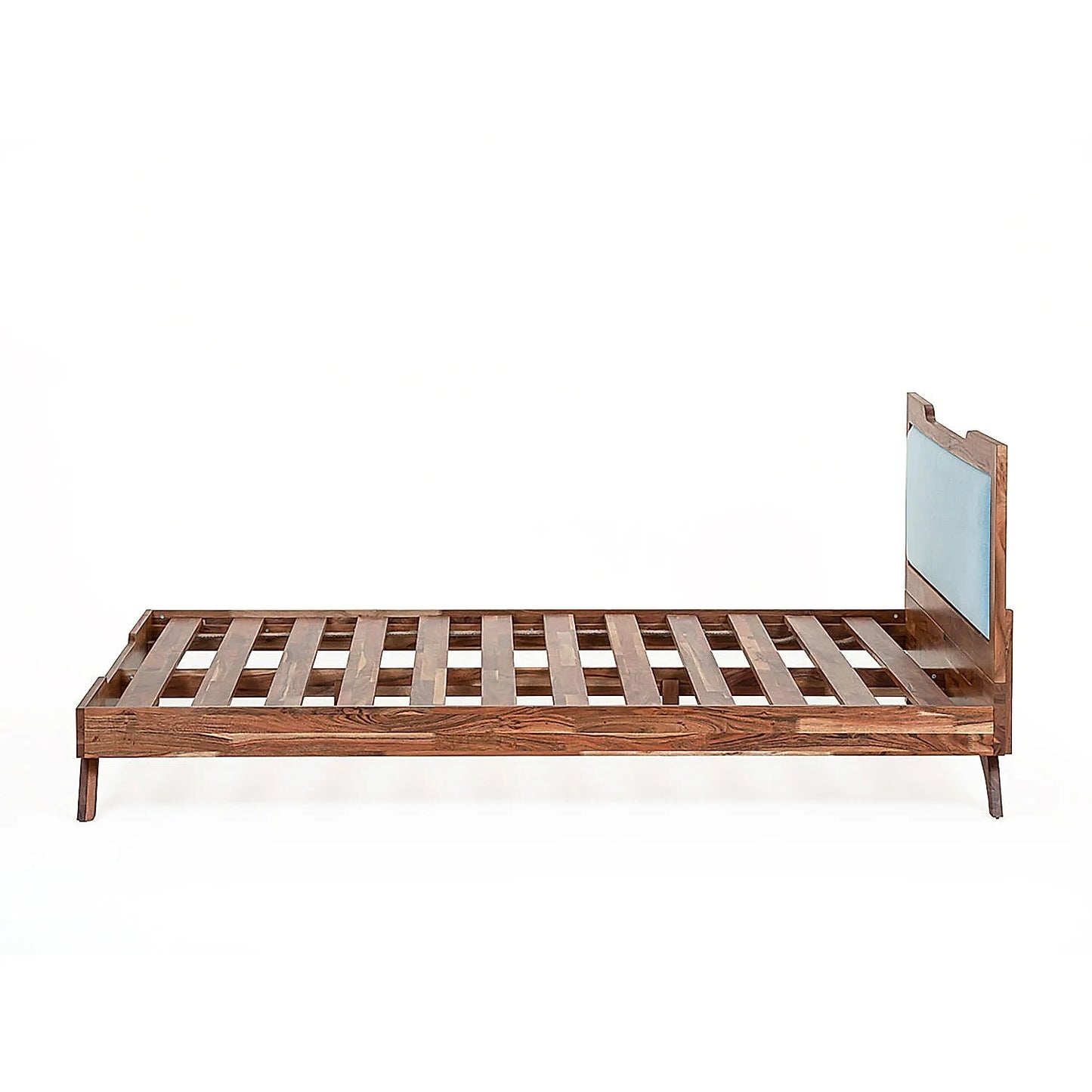 Nirvana Wooden Bed Without Storage (King Size, Natural Finish)