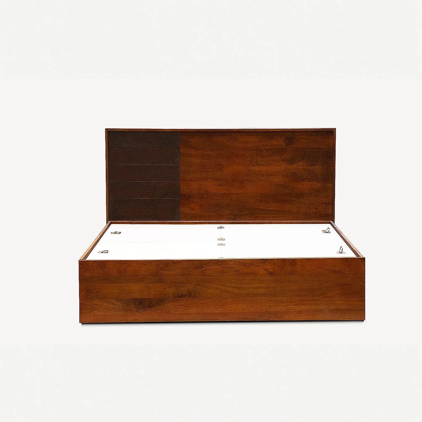 Emma Queen Size Wooden Bed With Storage