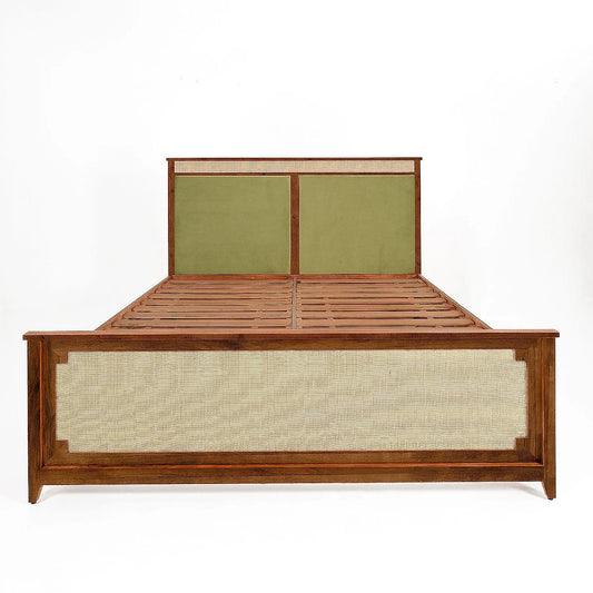 Barrow Rattan Bed without Storage (Natural Finish)