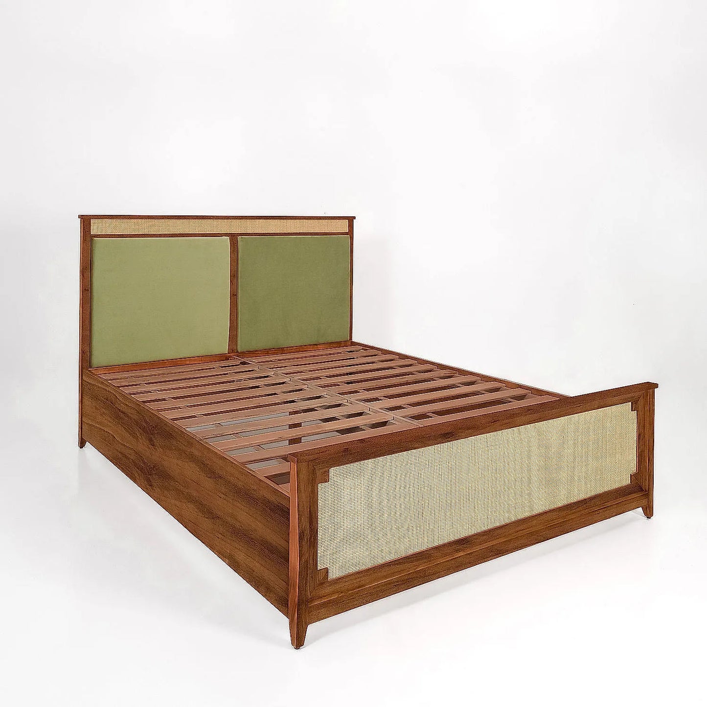 Barrow Rattan Bed without Storage (Natural Finish)