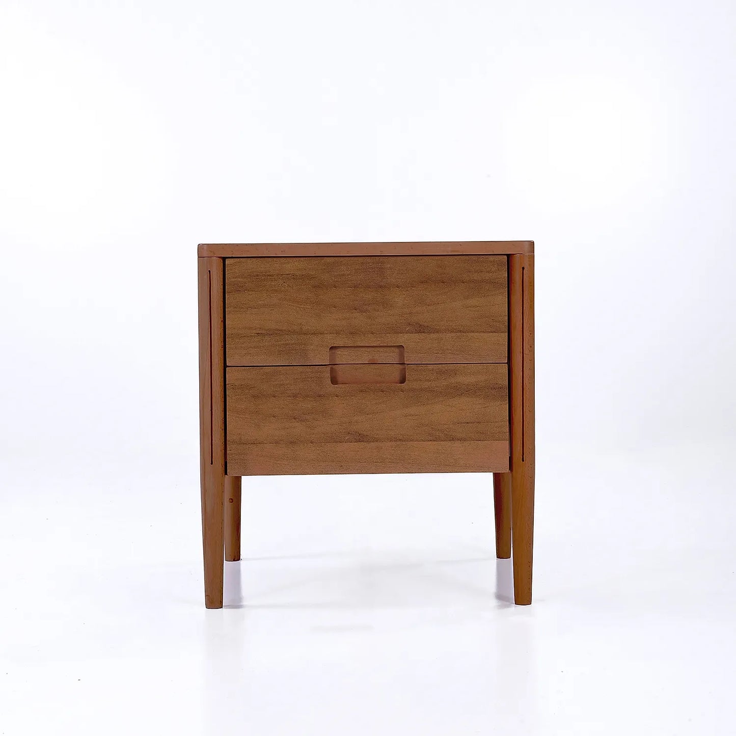Carol Wooden Bedside Table in Natural Finish