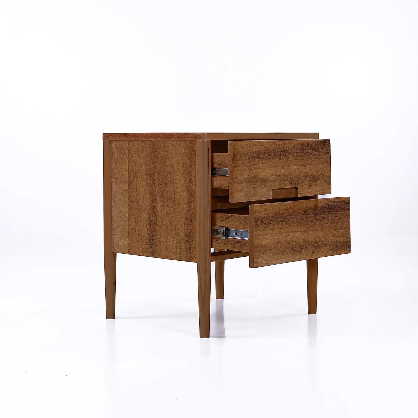 Carol Wooden Bedside Table in Natural Finish