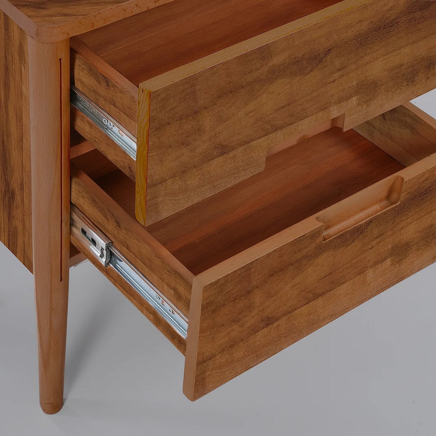 Carol Wooden Bedside Table in Natural Finish