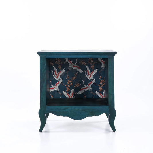 Oriental Wooden Bedside Table