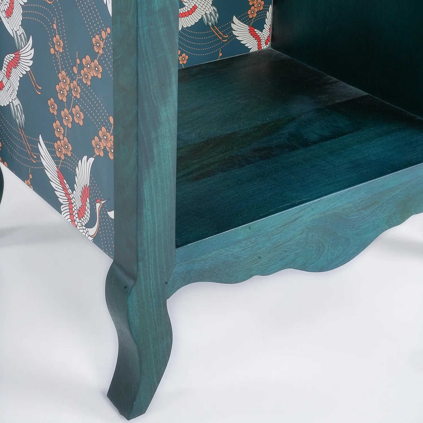 Oriental Wooden Bedside Table