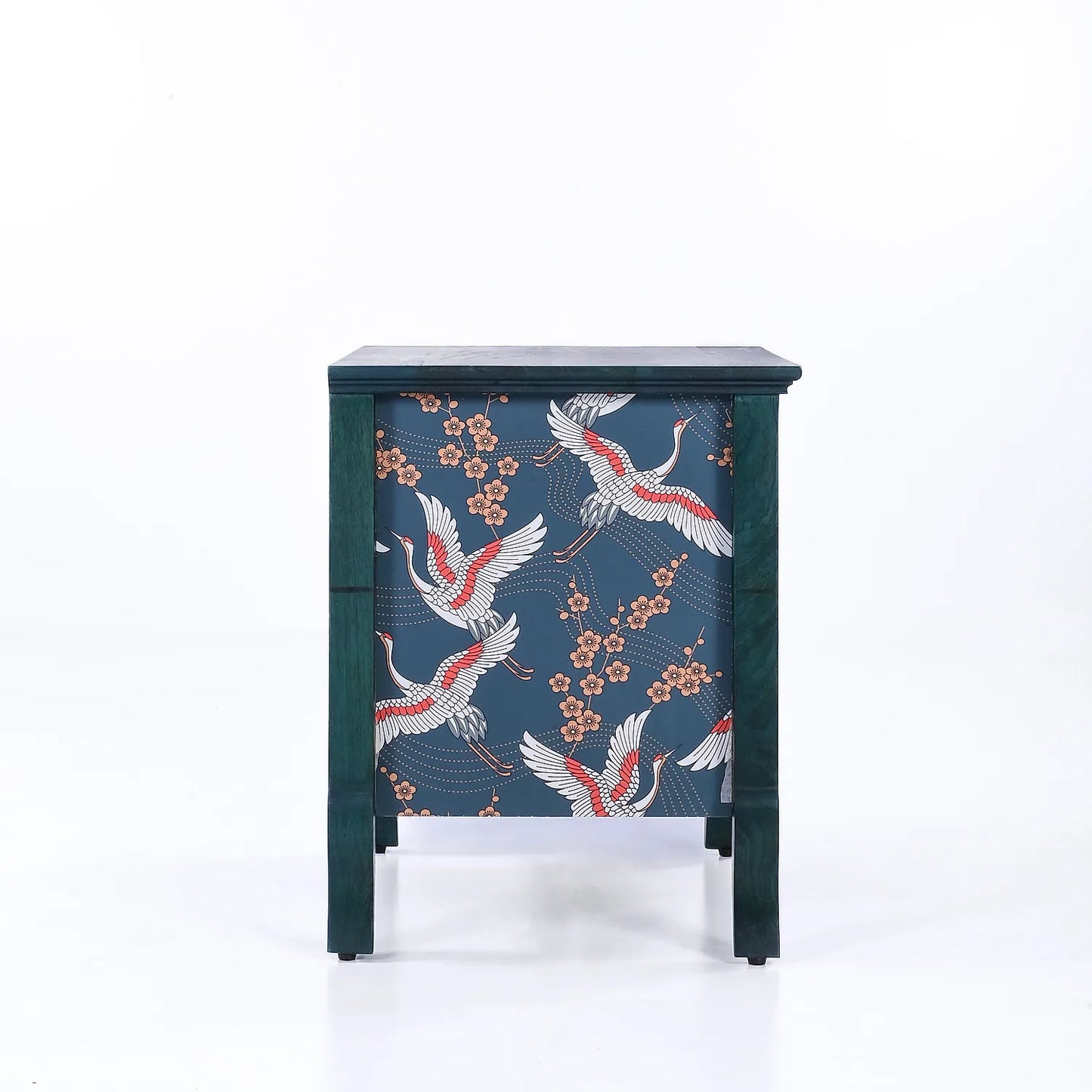 Oriental Wooden Bedside Table