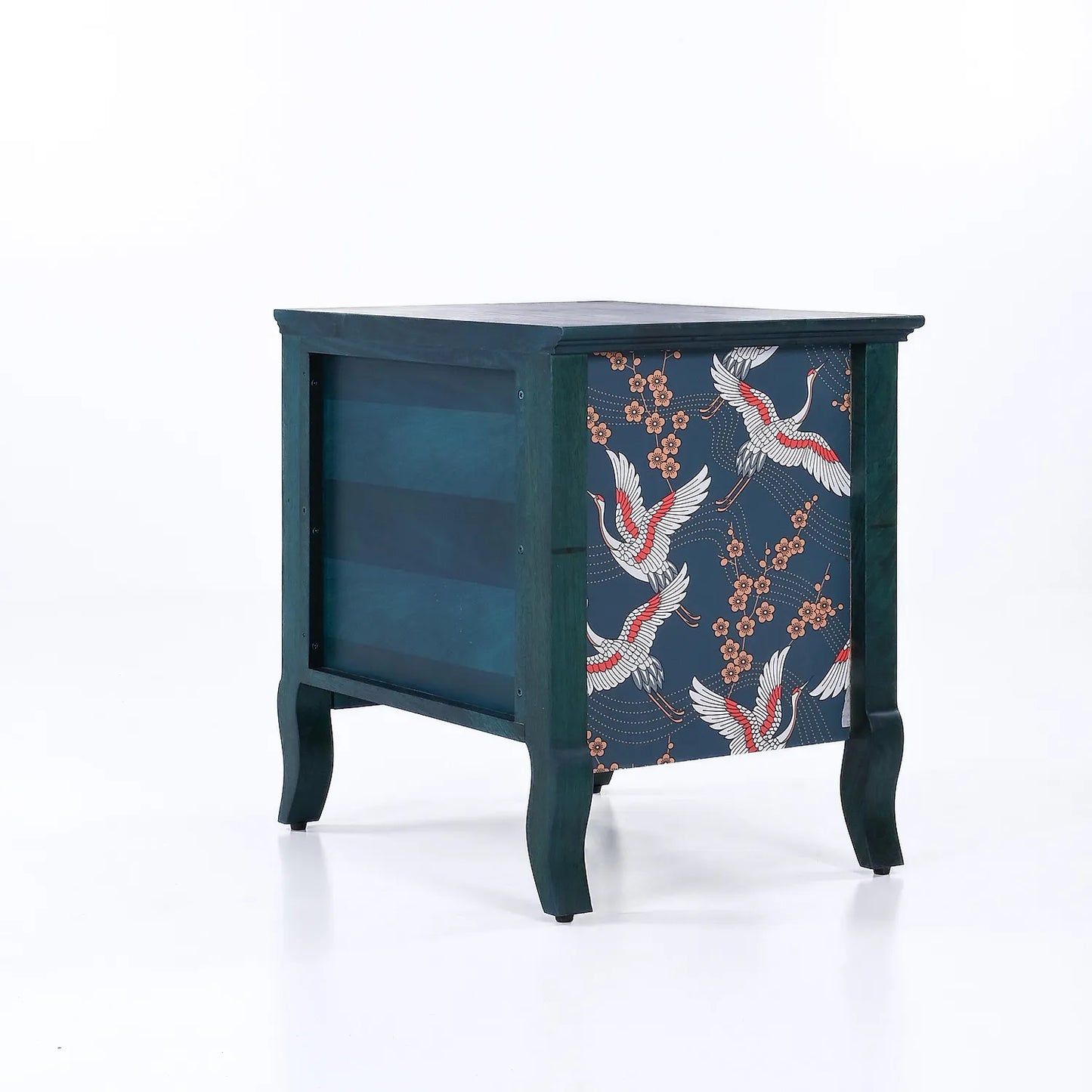 Oriental Wooden Bedside Table