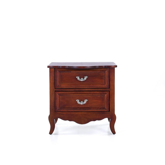 Morris Wooden Bedside Table (Teak Finish)