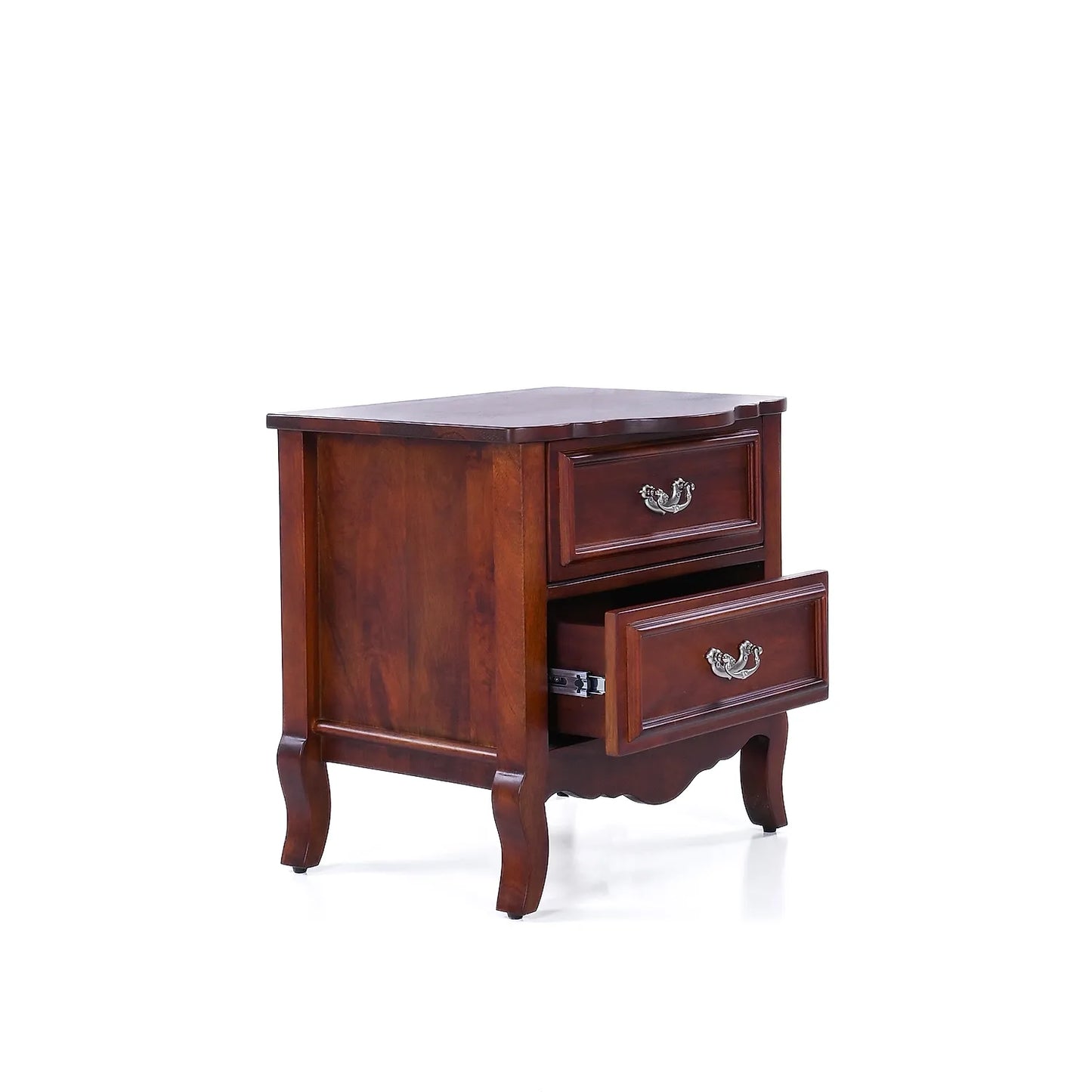 Morris Wooden Bedside Table (Teak Finish)