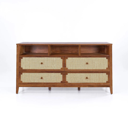Scott Rattan TV unit in Natural Finish