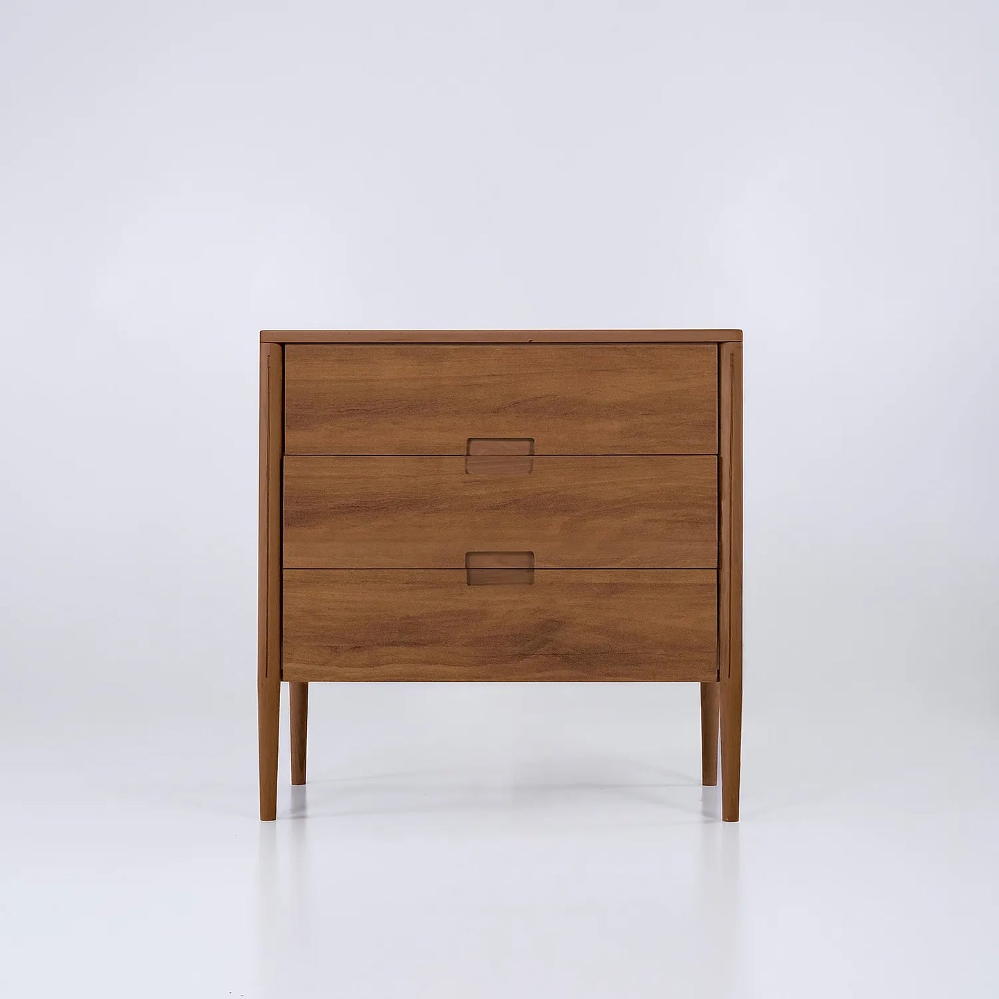 Simone Wooden 3 Chest of Drawers (Natural Finish)