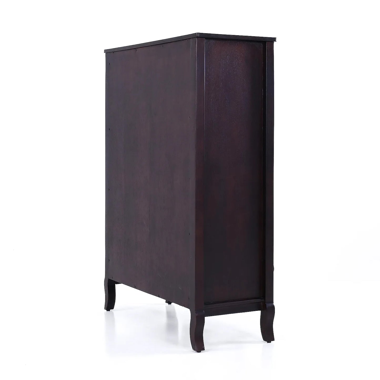 Callisto Wooden 5 Chest of Drawers (Dark Walnut Finish)