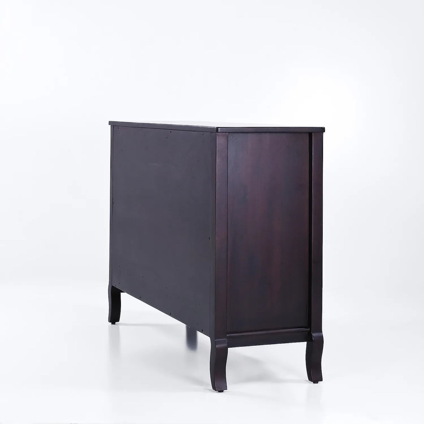 Hesper Wooden 6 Chest of Drawers in Dark Walnut Finish