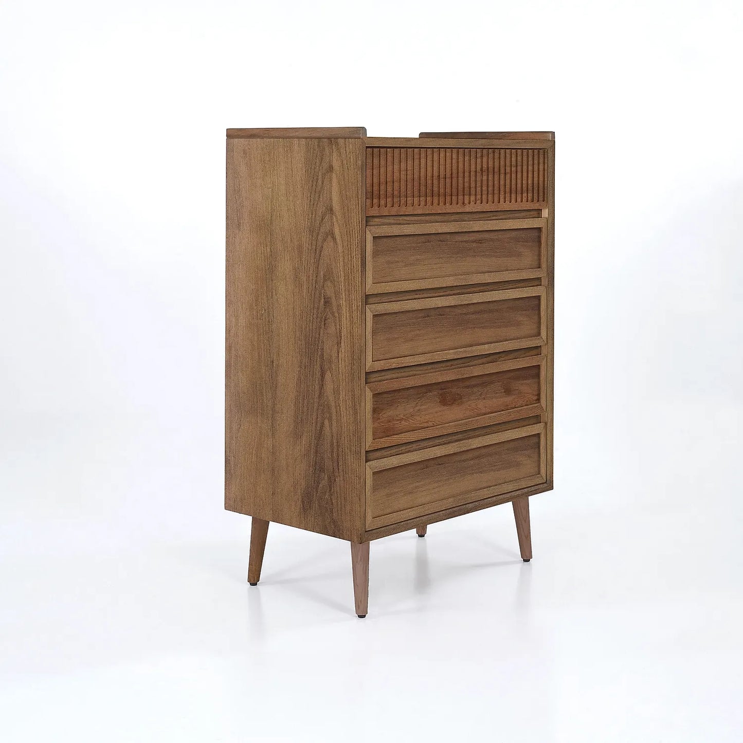 Cosmo Wooden 5 Chest of Drawers (Natural Finish)