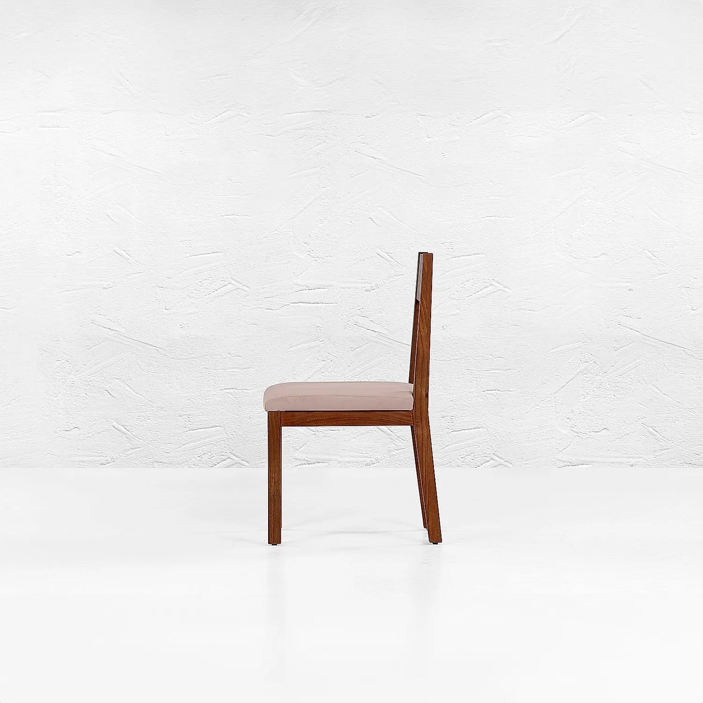 Orion Wooden Dining Chair - Set of 2 - (Velvet, Pink) - Natural Finish