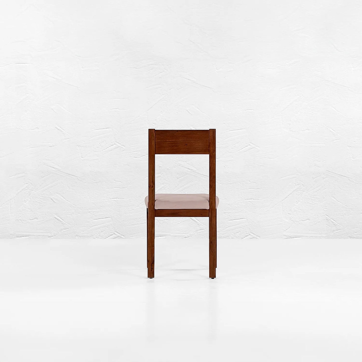 Orion Wooden Dining Chair - Set of 2 - (Velvet, Pink) - Natural Finish
