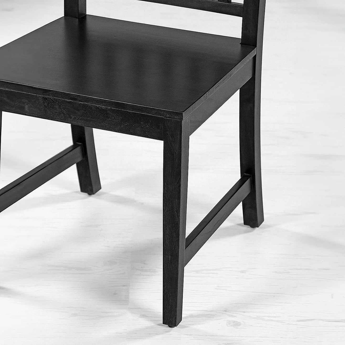 Jackson Wooden Dining Chair - Set of 2 - Ebony Finish