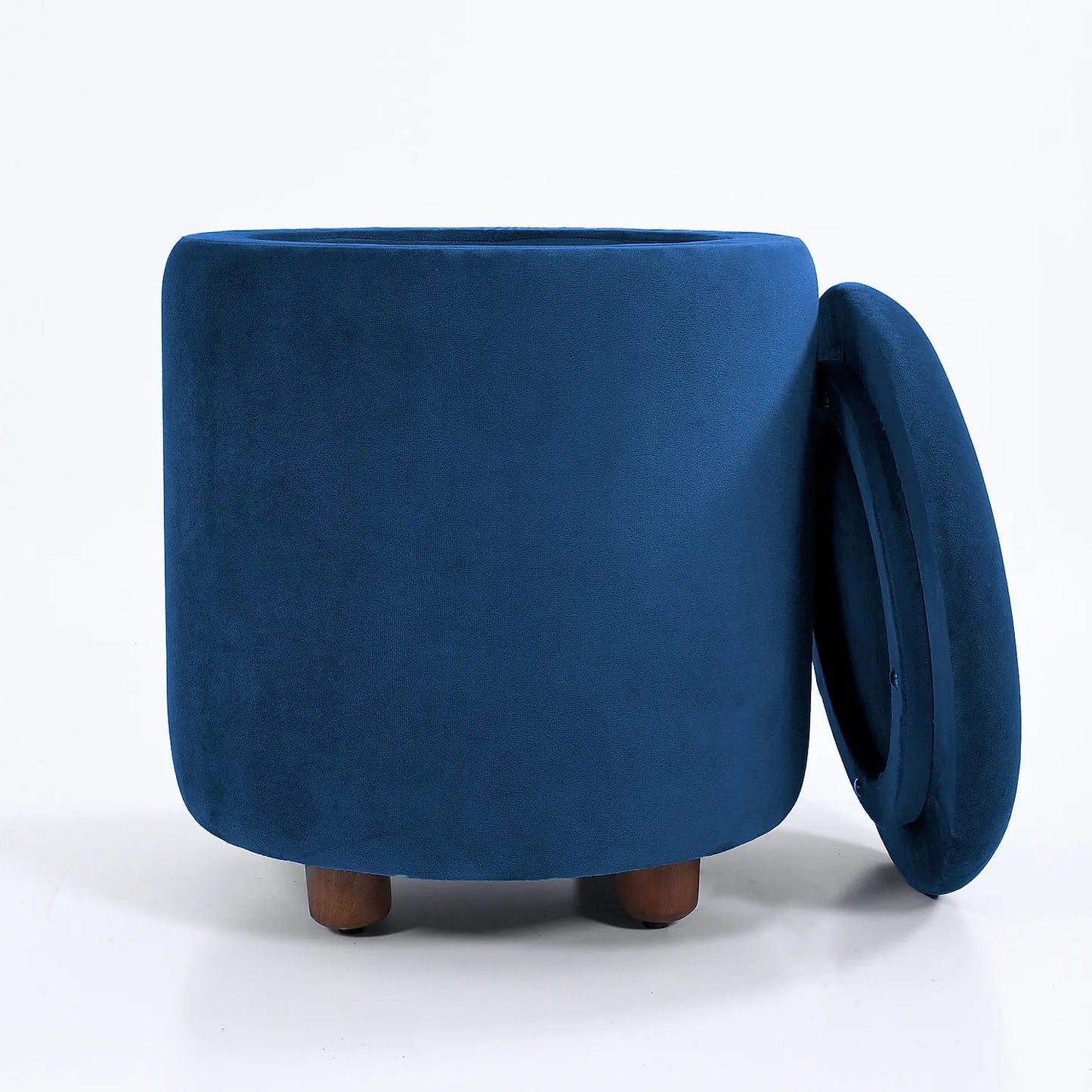 Luxor Storage Ottoman in Blue Color