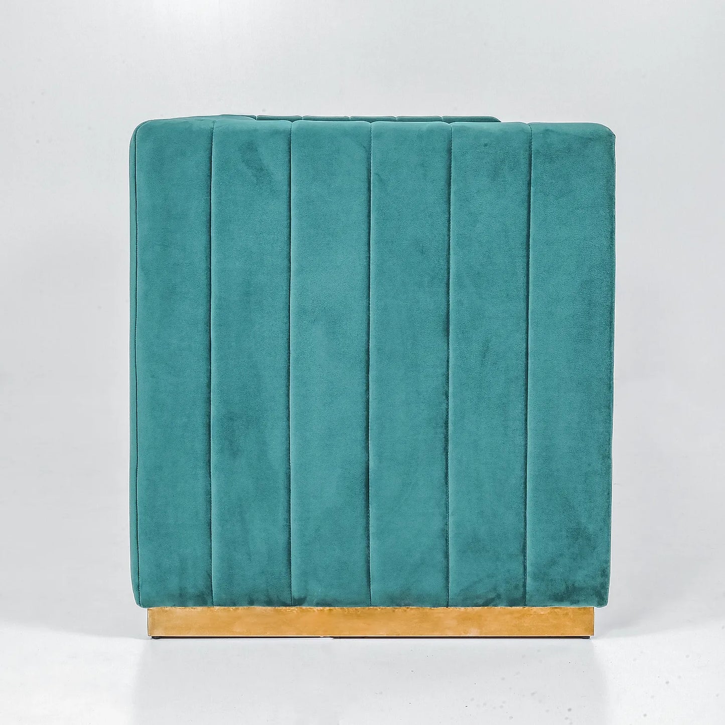 Oslo 3 Seater Fabric Sofa (Velvet, Sea Green Color)