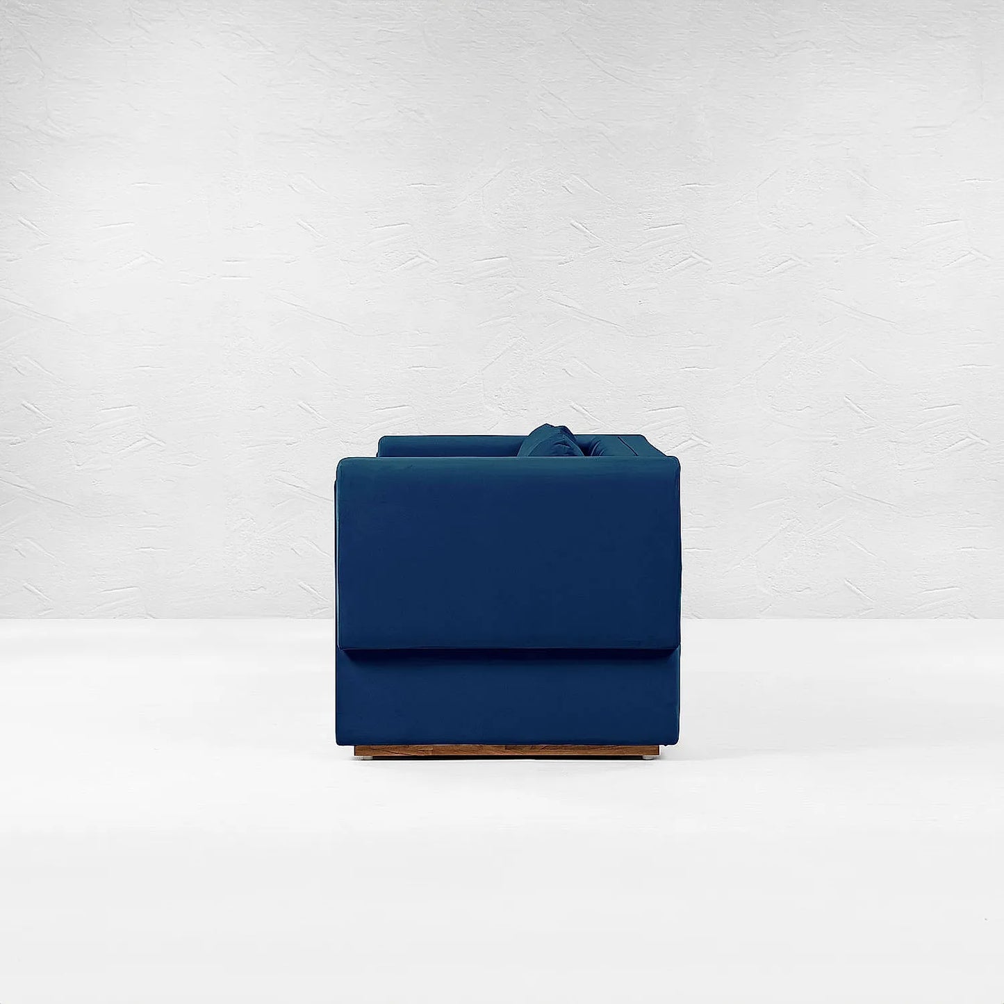 California 3 Seater Fabric Sofa (Velvet, Blue)