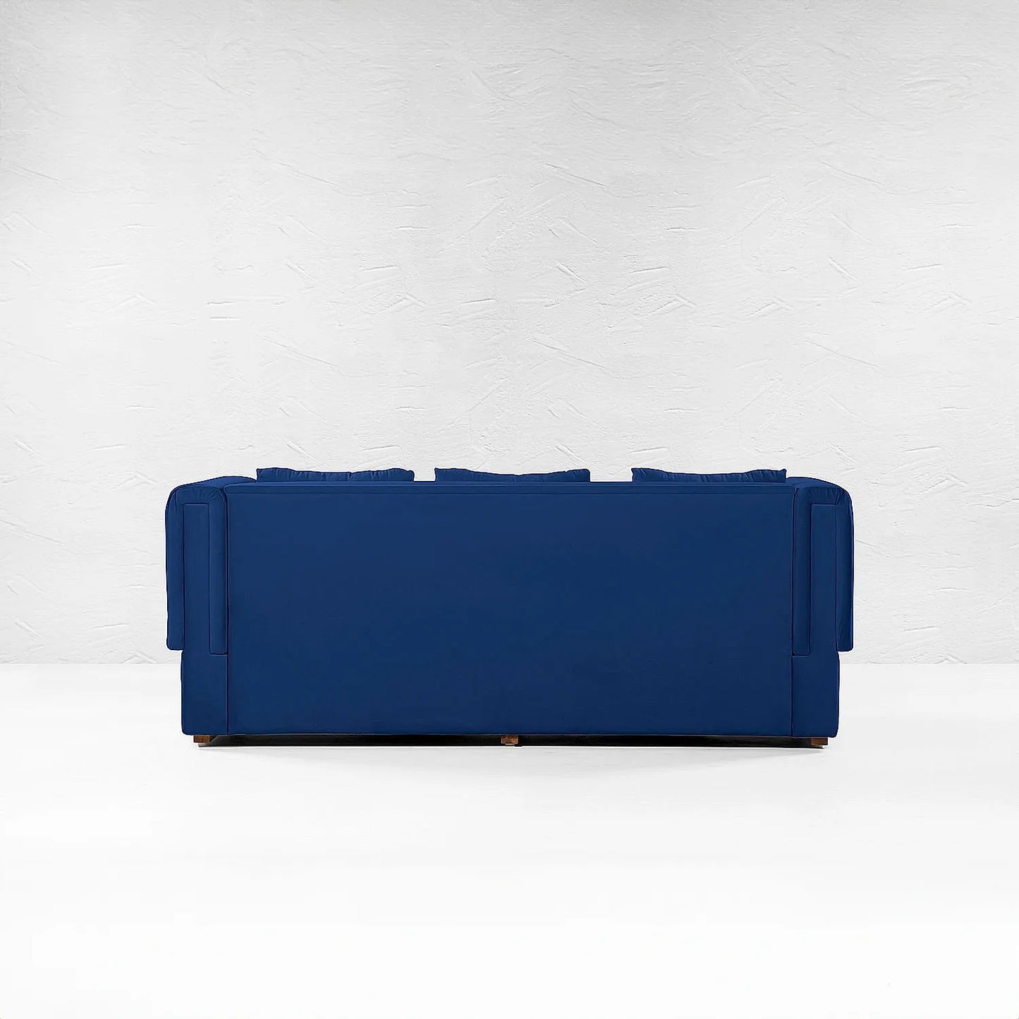 California 3 Seater Fabric Sofa (Velvet, Blue)