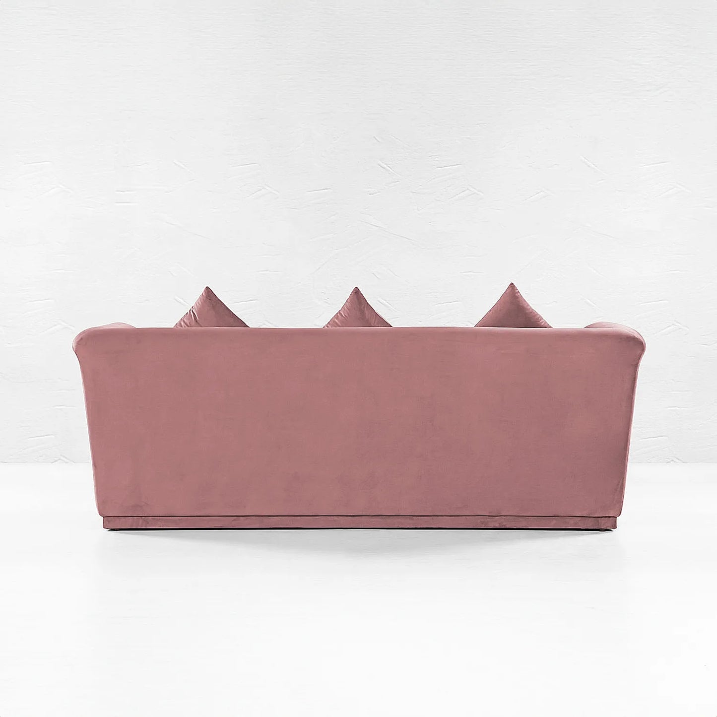 Hudson 3 Seater Fabric Sofa (Velvet, Mauve)