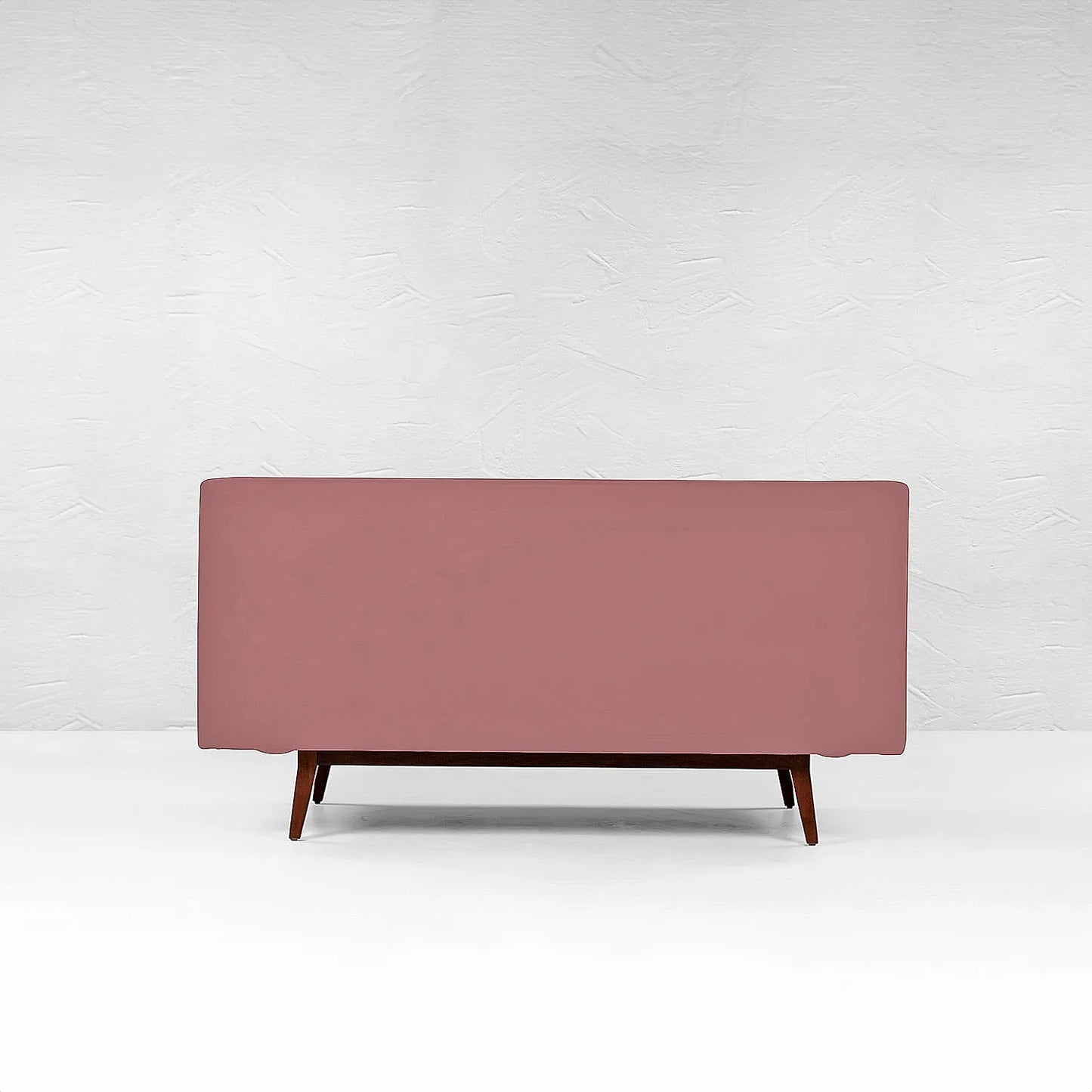 Kow Tow 2 Seater Wooden Sofa (Velvet, Mauve)