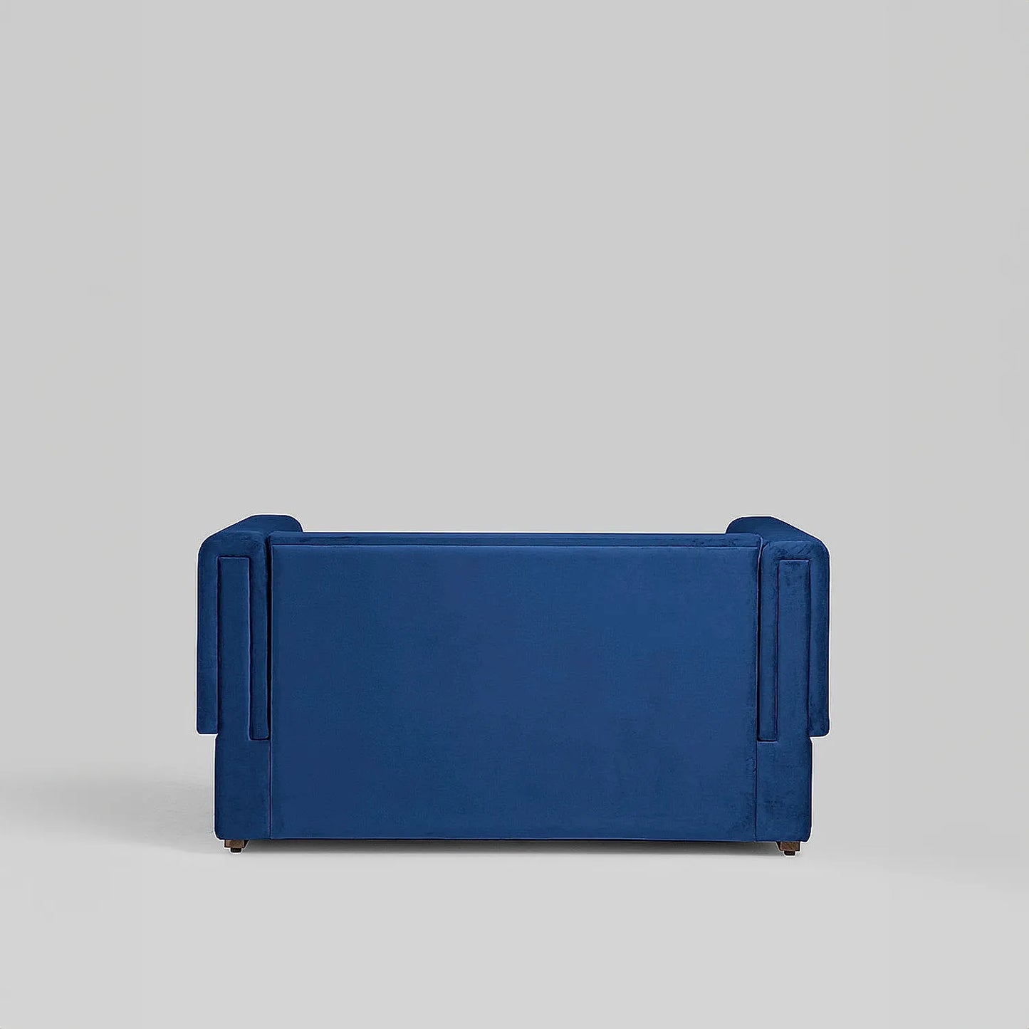 California 2 Seater Fabric Sofa (Velvet, Blue)