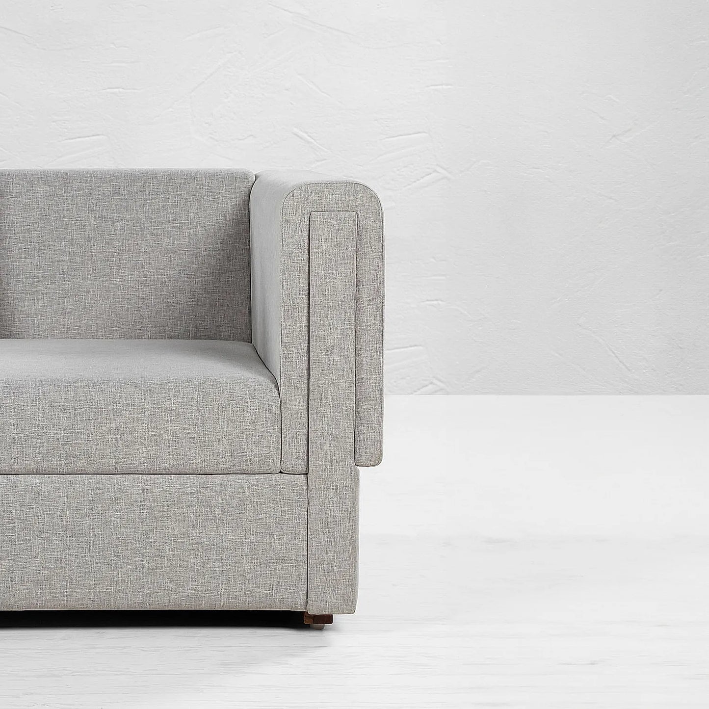 California 2 Seater Fabric Sofa (Linen, Grey)