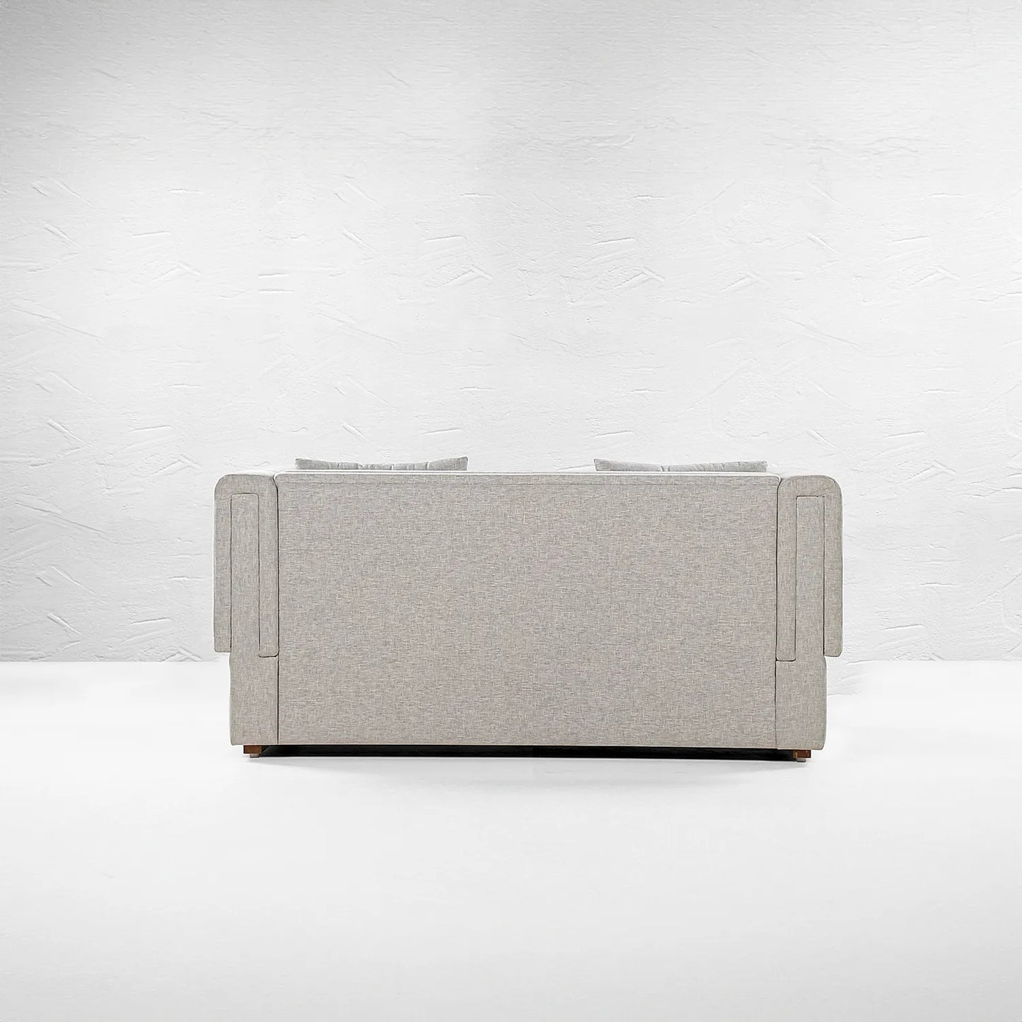 California 2 Seater Fabric Sofa (Linen, Grey)