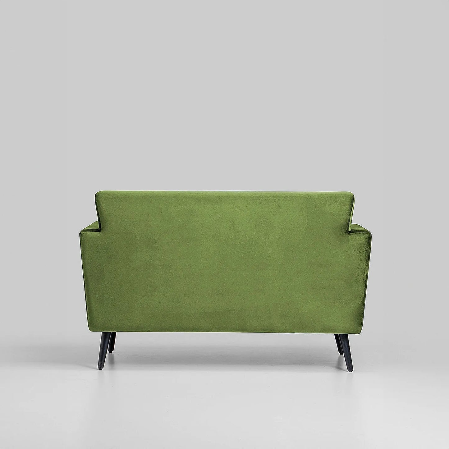 Cairo Wooden 2 Seater Sofa (Velvet, Green)