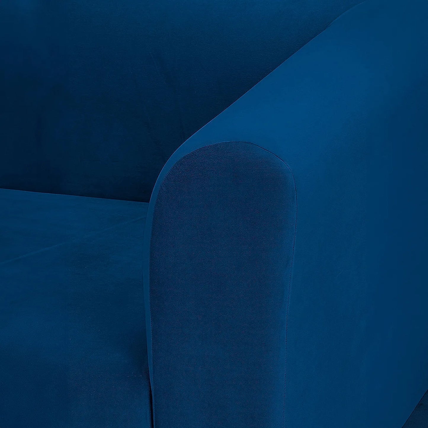 Hudson 2 Seater Fabric Sofa (Velvet, Blue)