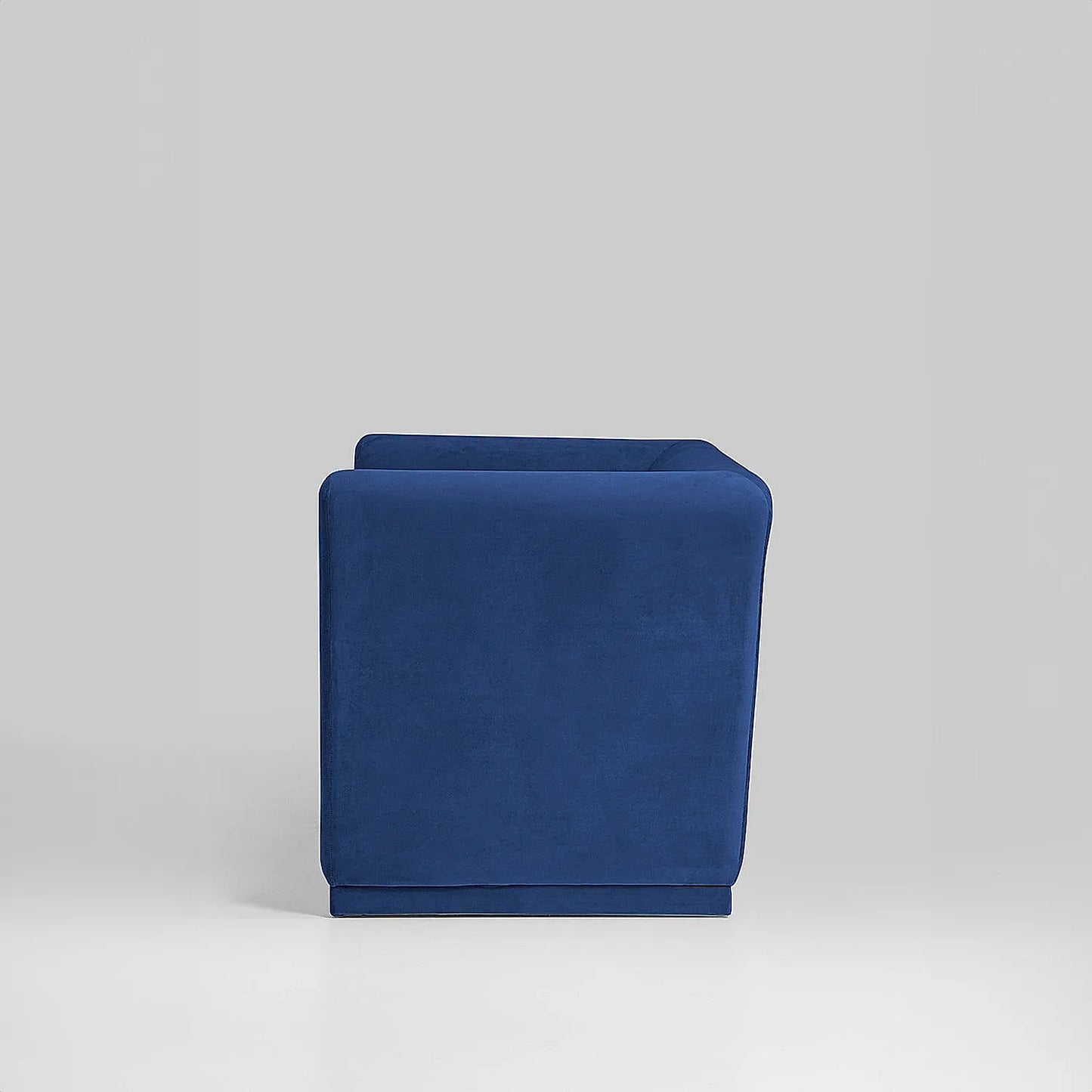 Hudson 1 Seater Fabric Sofa (Velvet, Blue)