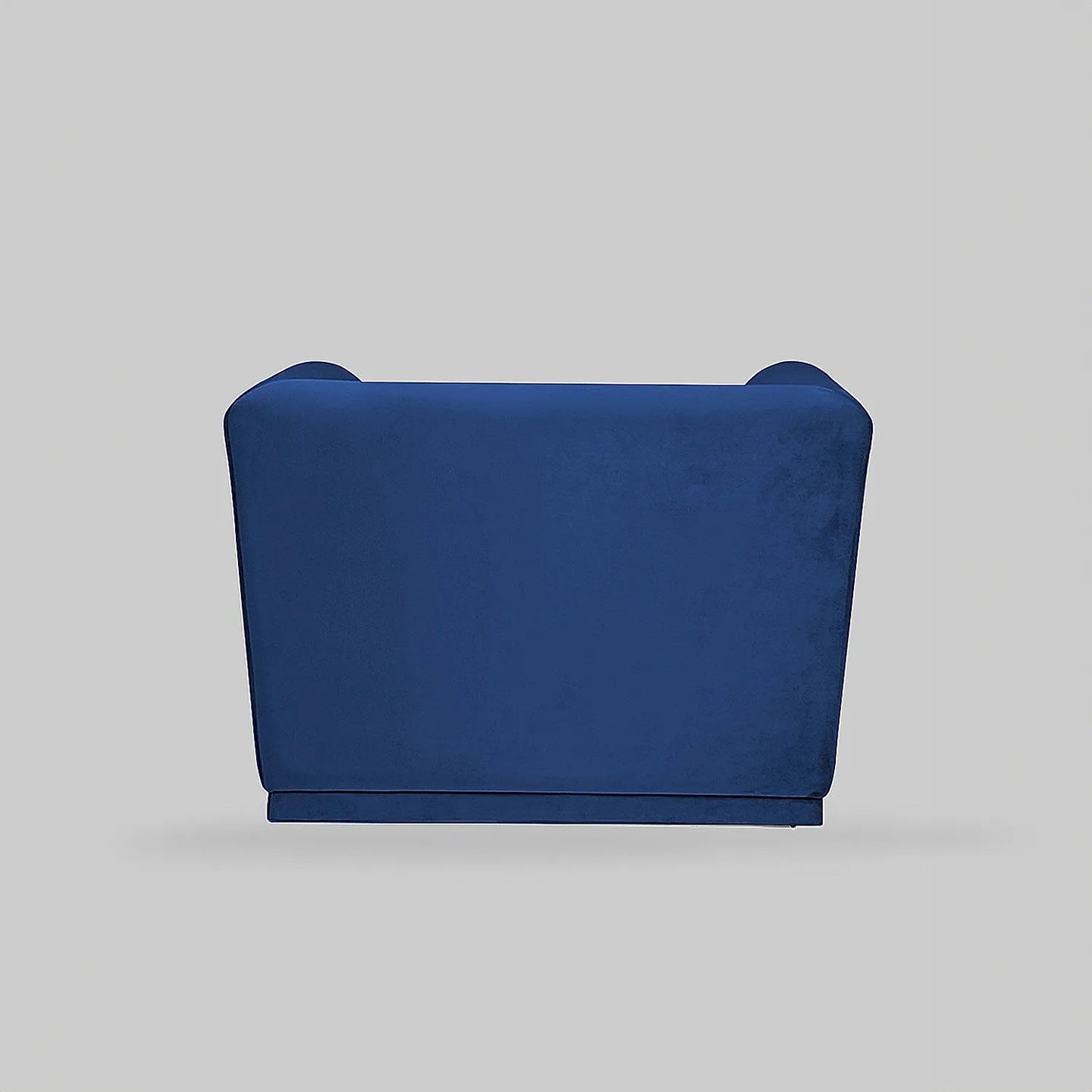 Hudson 1 Seater Fabric Sofa (Velvet, Blue)