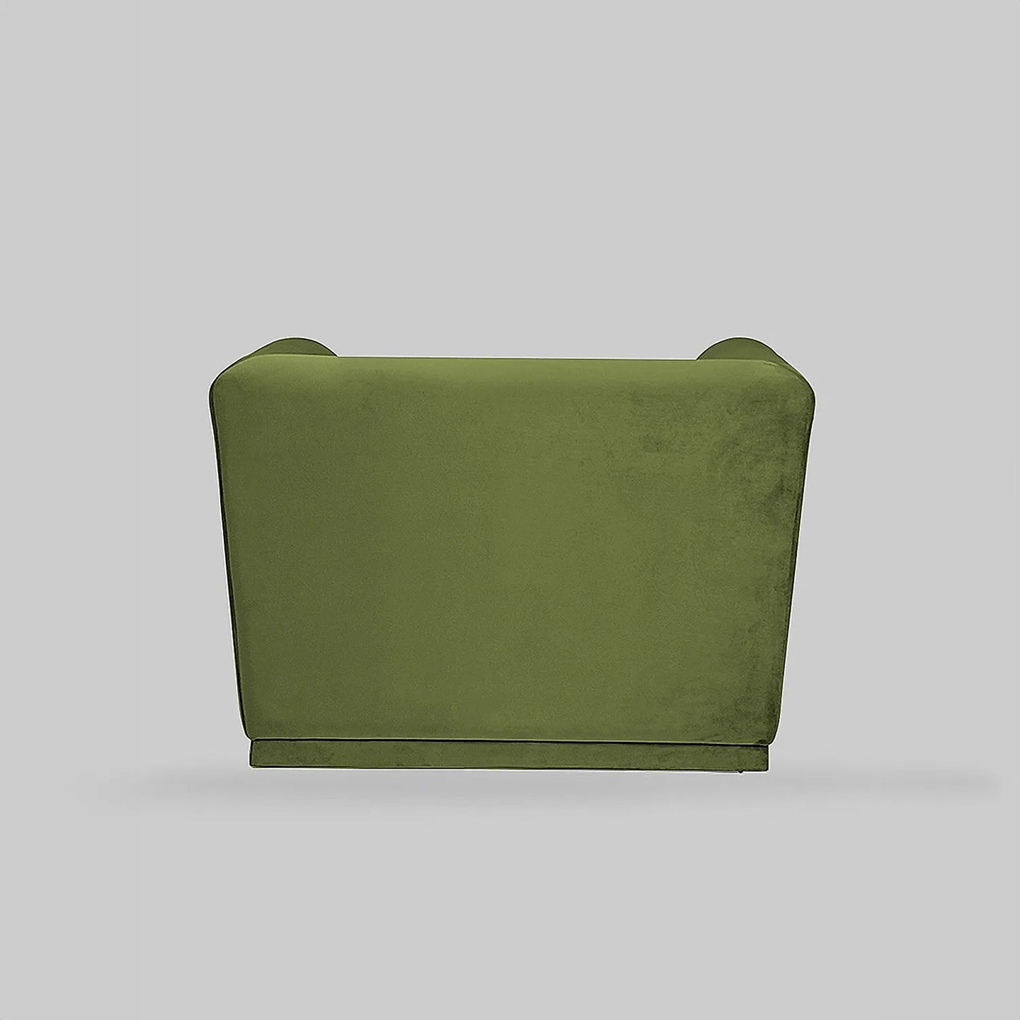 Hudson 1 Seater Fabric Sofa (Velvet, Green)