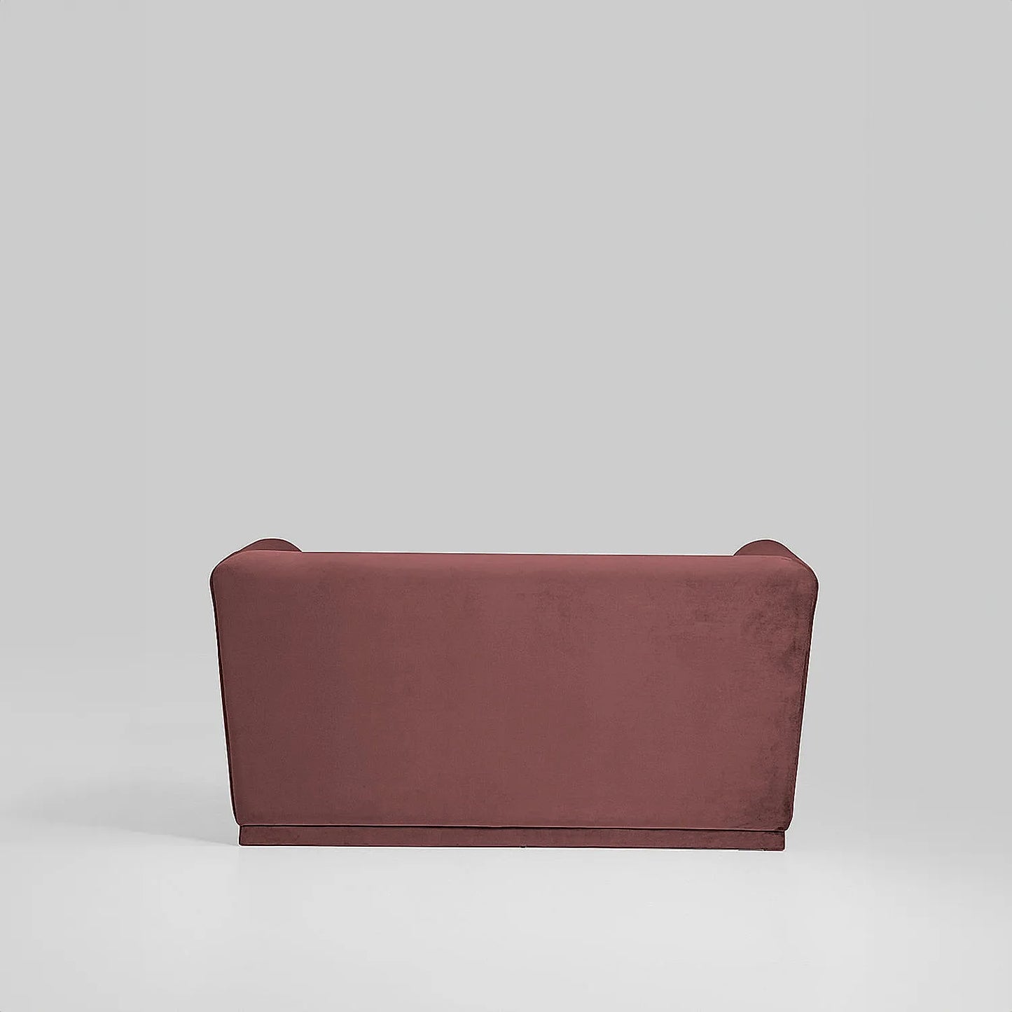 Hudson 2 Seater Fabric Sofa (Velvet, Mauve)