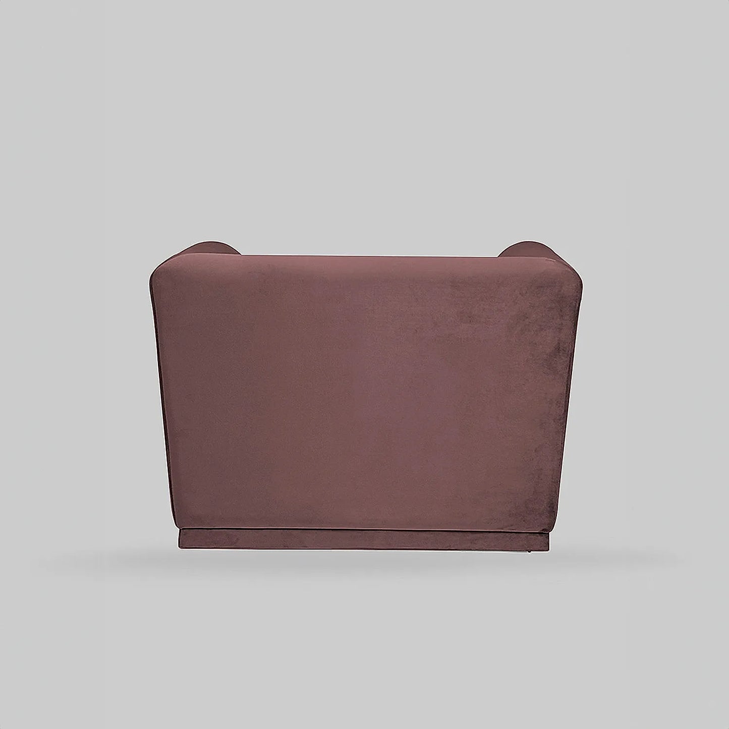 Hudson 1 Seater Fabric Sofa (Velvet, Mauve)