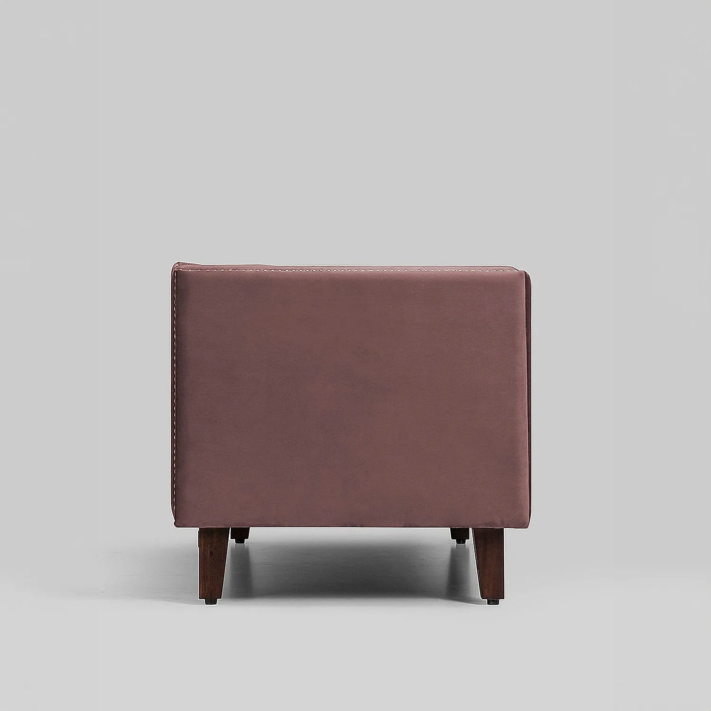 Manchester 2 Seater Wooden Sofa (Velvet, Mauve)