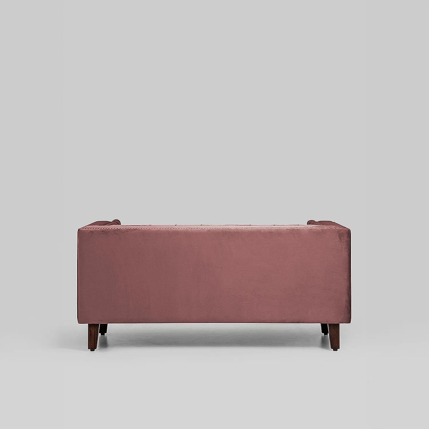 Manchester 2 Seater Wooden Sofa (Velvet, Mauve)