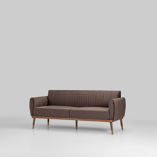 Autumn 3 Seater Velvet Sofa (Velvet, Brown)