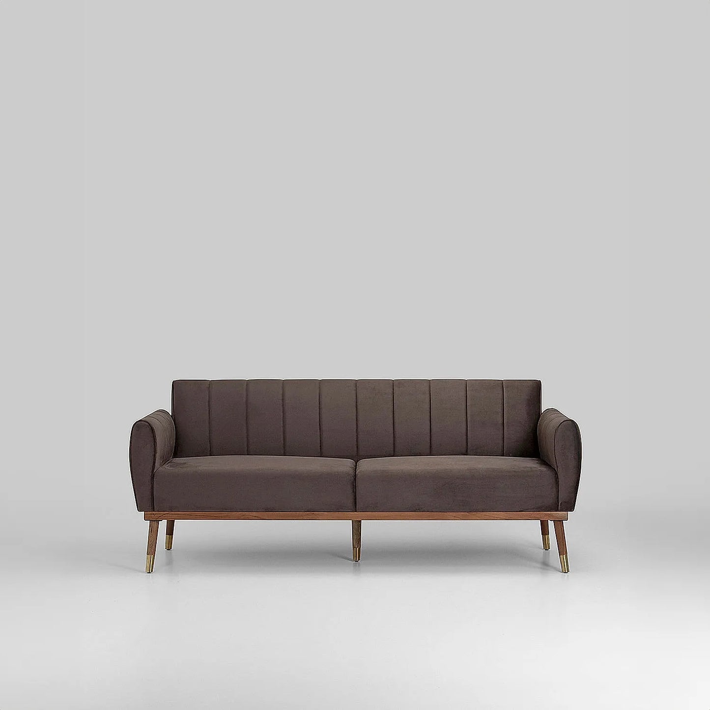 Autumn 3 Seater Velvet Sofa (Velvet, Brown)