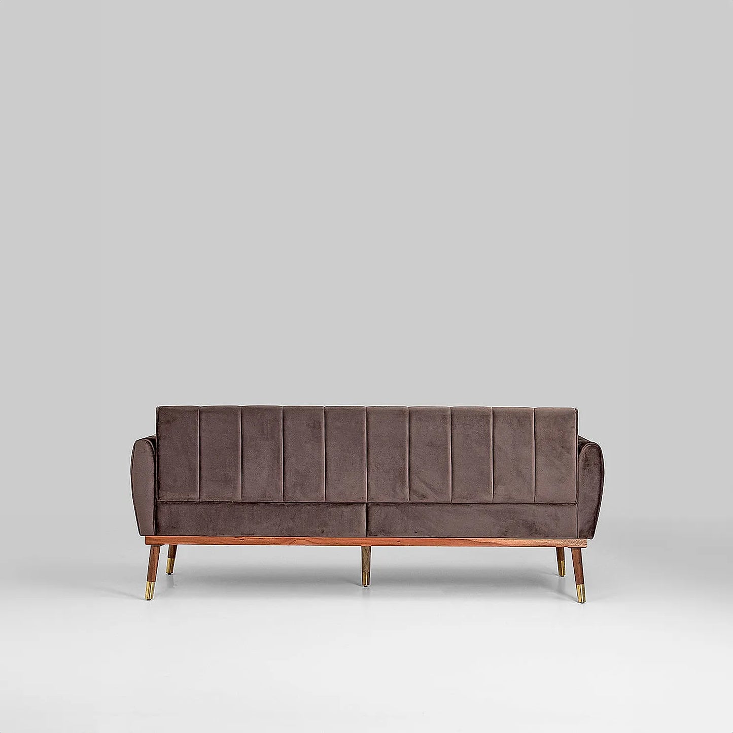 Autumn 3 Seater Velvet Sofa (Velvet, Brown)