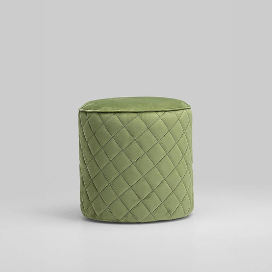 Mable Ottoman (Velvet, Green)
