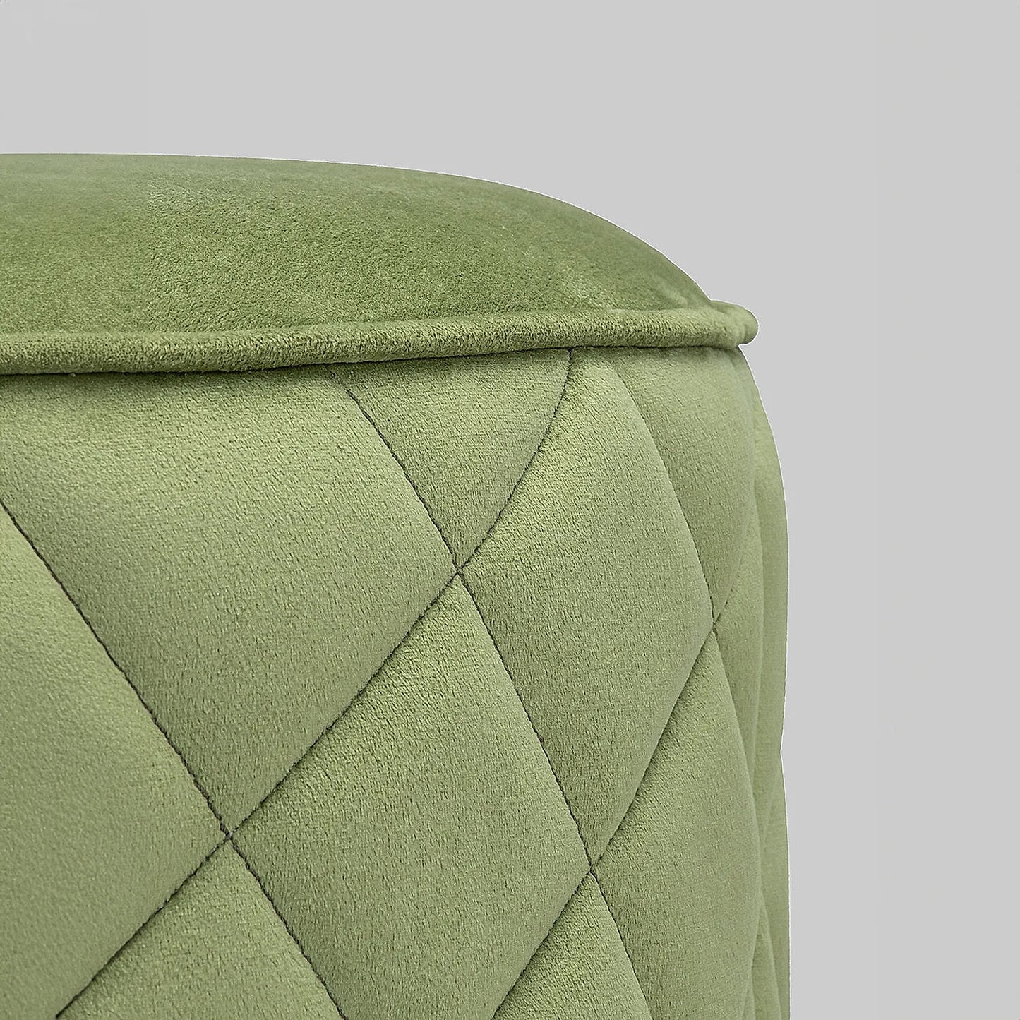 Mable Ottoman (Velvet, Green)