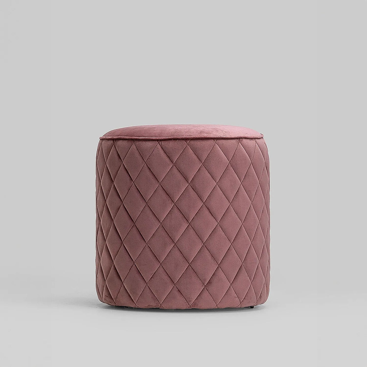 Mable Ottoman (Velvet, Mauve)