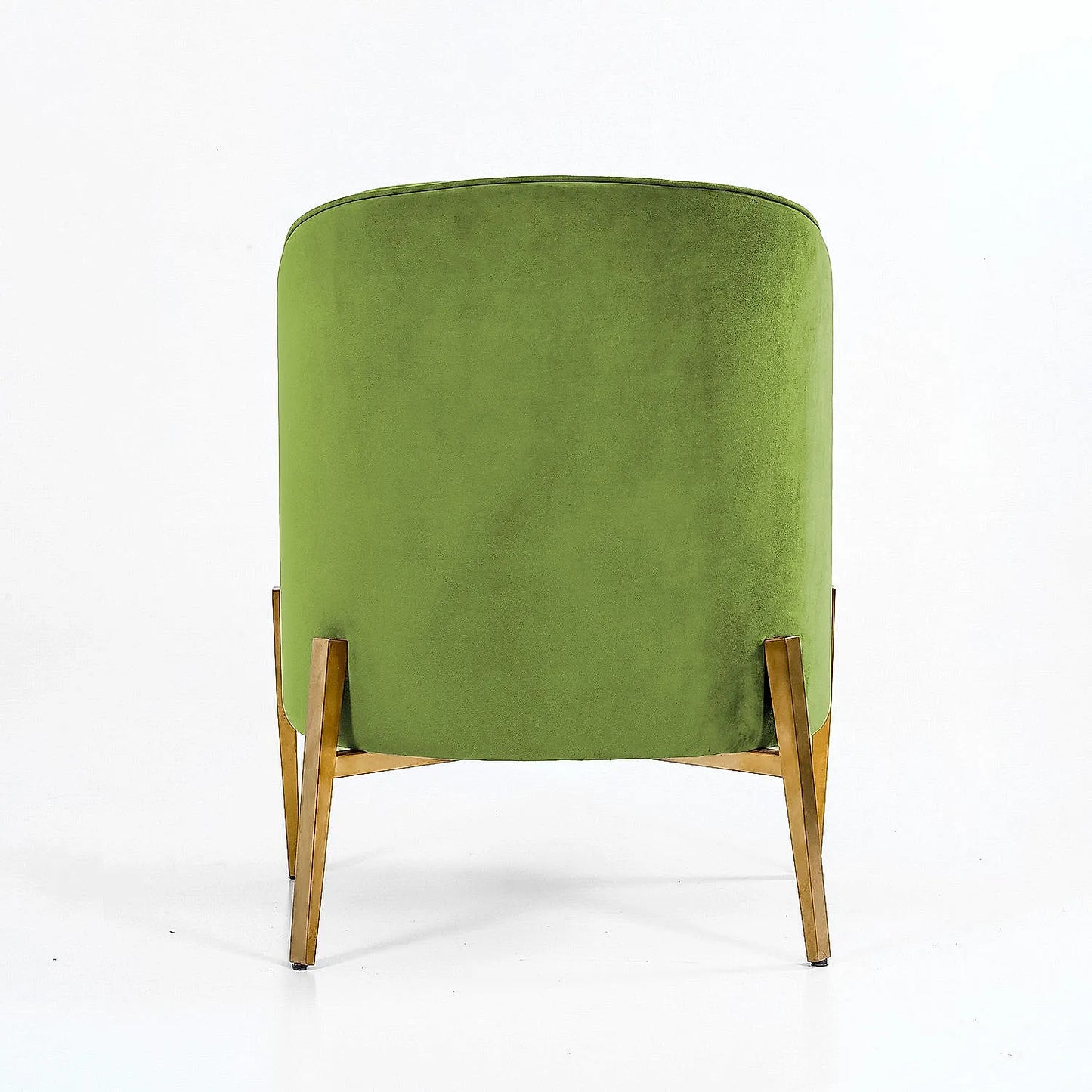 Avaitor Accent Chair with Metals legs (Velvet, Green)